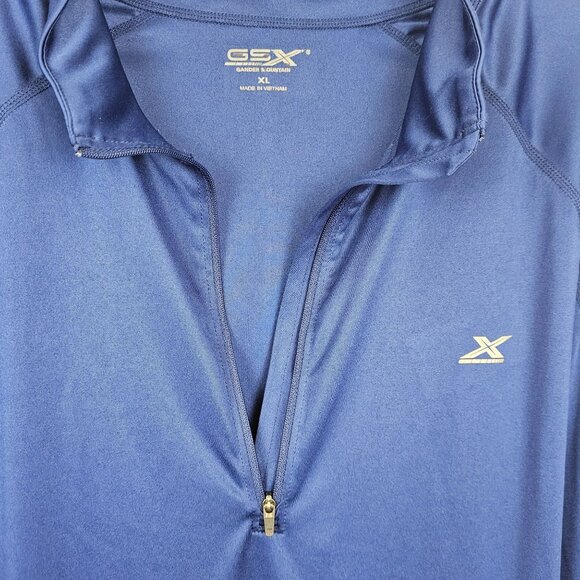 Mens XL Activewear Athlesiure Running Gym Blue GSX Lightweight Sweater Jacket - Picture 11 of 14